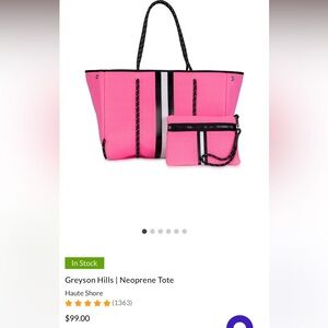Haute Shore Neoprene Tote New Without Tags